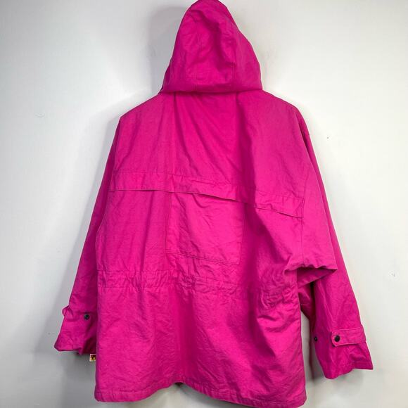 Vintage 80s Kakadu Traders Pink Outback Utility Workwear Distressed Jacket M - Picture 8 of 14